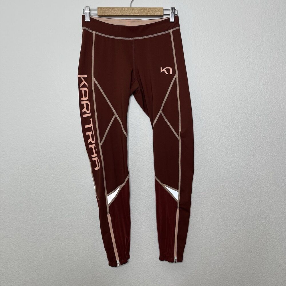 Kari Traa Louise Pants Size Medium Sport Leggings Running Fitness Leg Logo Tight